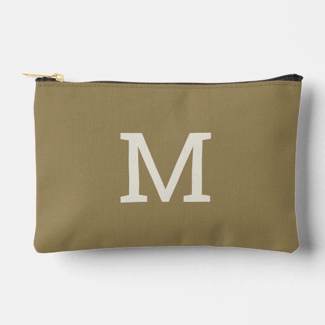 Neutral Khaki Taupe Monogram Accessoires Bag Zubehörtasche (Vorderseite)