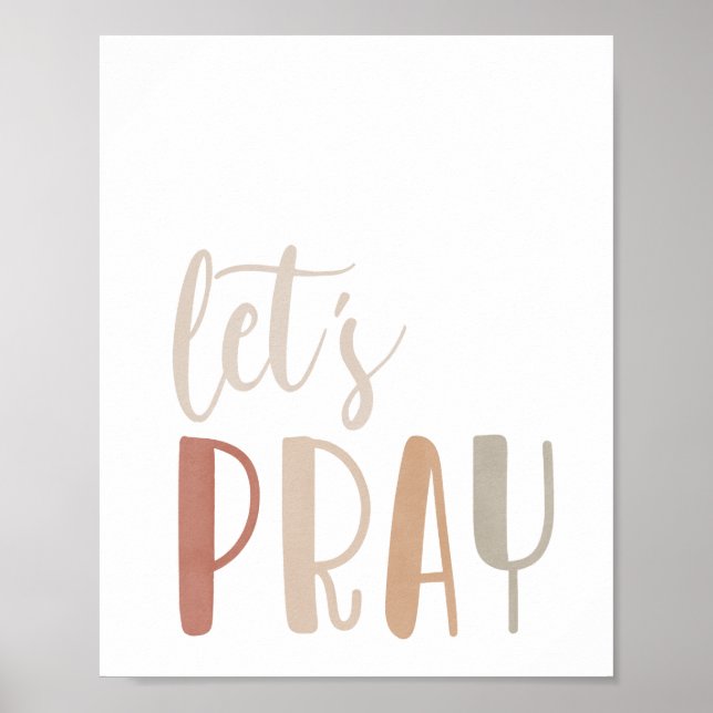 Neutral lasst uns Print spielen, druckbare Wandkun Poster (Vorne)