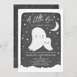 Neutral Little Boo Ghost Baby Shower Einladung