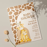 Neutral Mama und Baby Giraffe Babydusche