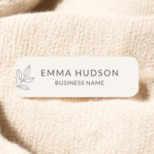 Neutral Minimalist Botanical Small Business 