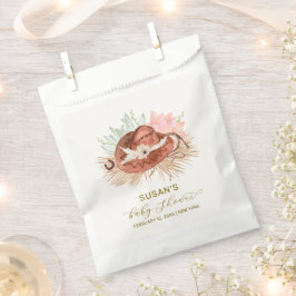 Neutral Modern Boho Cactus Cowboy Hat Baby Shower Geschenktütchen