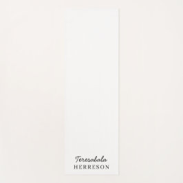 Neutral Monogram Modern Minimalist Stylish Design Yogamatte