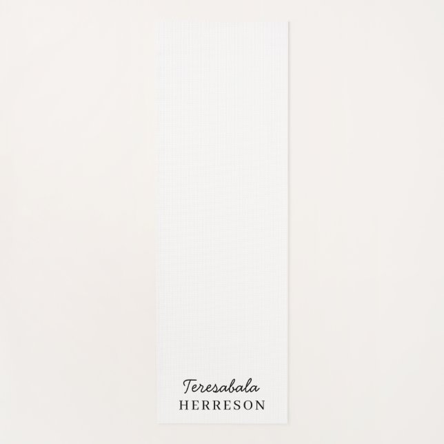 Neutral Monogram Modern Minimalist Stylish Design Yogamatte (Vorderseite)