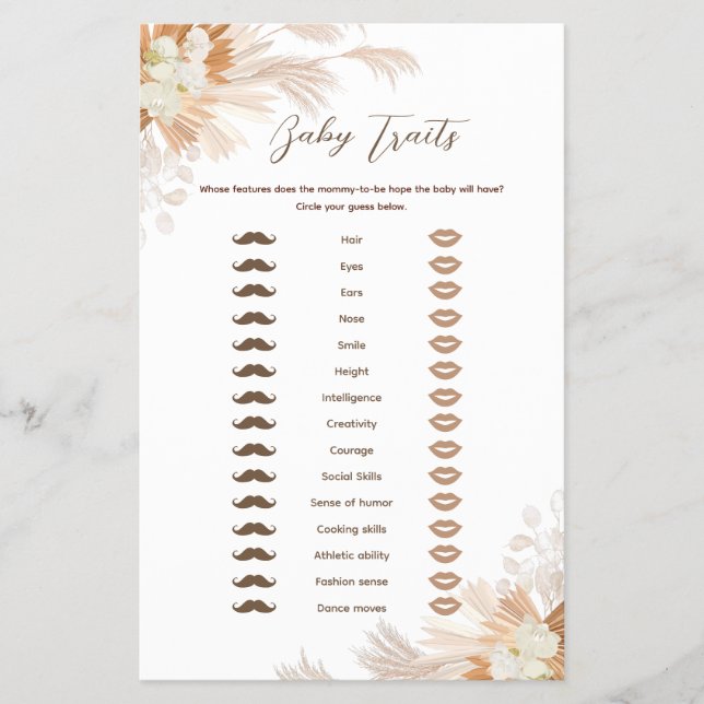 Neutral Pampas Baby Tracks Flyer (Vorne)