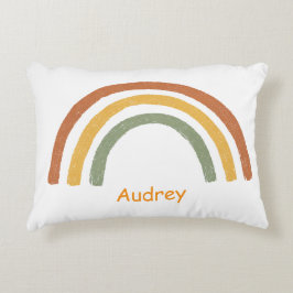 Neutral Rainbow Add a Custom Name Great Gift Dekokissen