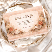 Neutral Rustic A Baby Is Brewing Diapper Raffle
