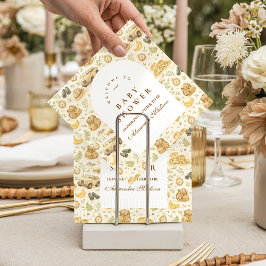 Neutral Safari Jungle Baby Shower Serviette