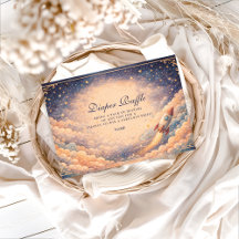 Neutral Space Rocket Stars Diapper Raffle