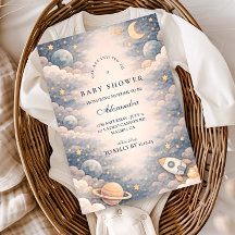 Neutral Space Stars Baby Shower
