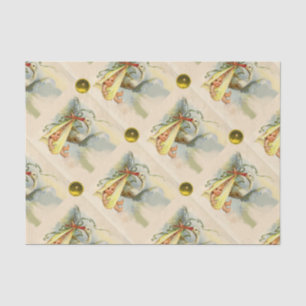NEUTRAL STORK BABY SHOWER YELLOW GEMSTONES SEIDENPAPIER