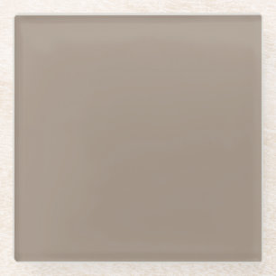 Neutral Taupe braune feste Farbpaare SW 9084 Glasuntersetzer