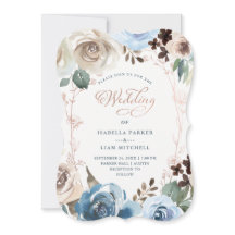 Neutral und blau | Imitats Rose Gold Wedding