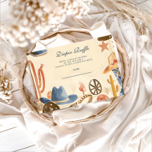 Neutral Western Cowboy Diapper Raffle