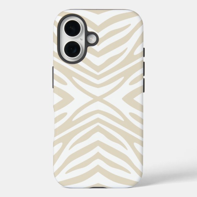 Neutral Zebra Case-Mate iPhone Hülle (Rückseite)