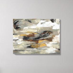 Neutrale Abstrakt-Grau-Druck Silvia Vassileva Leinwanddruck