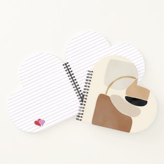 Neutrale Abstrakte Formen | Minimale moderne Kunst Notizbuch