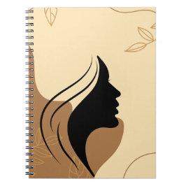 Neutrale Abstrakte Silhouette Digitale Kunst Notizblock