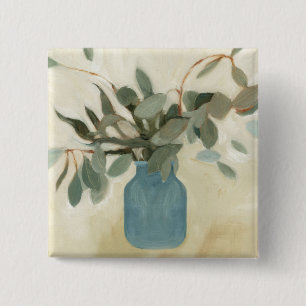 Neutrale Anordnung - gestempelte Blätter Button