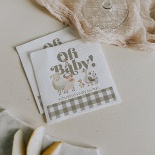 Neutrale Baby-Baby-Baby-Babydusche für niedliche G Serviette
