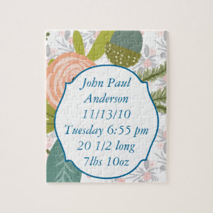 Neutrale Baby-Babyboy oder Girl-Gender-Babystaten Puzzle