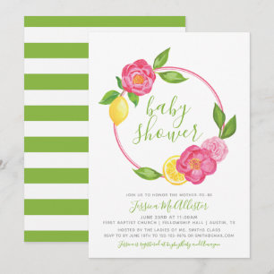 Neutrale Baby Dusche Einladung Sommerlemon