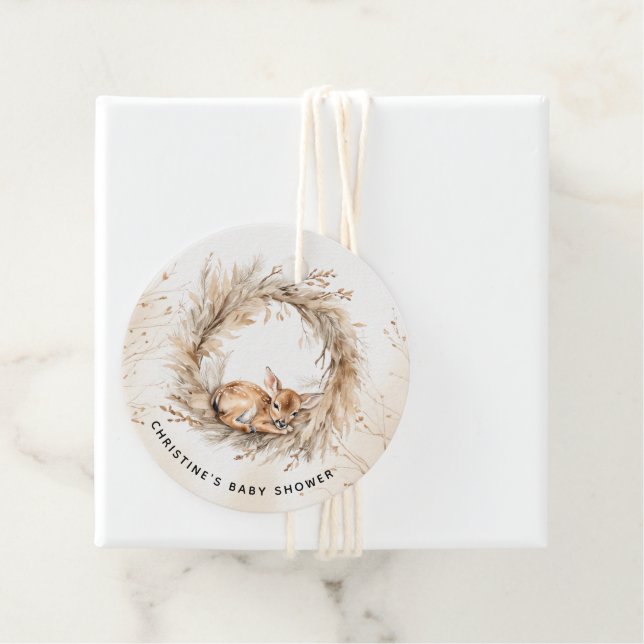 Neutrale Baby-Dusche für das Geschlecht Danke Geschenkanhänger (Beispiel)