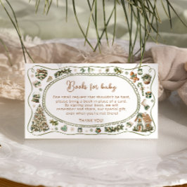 Neutrale Babyduschbücher für Kinder im Winter Begleitkarte