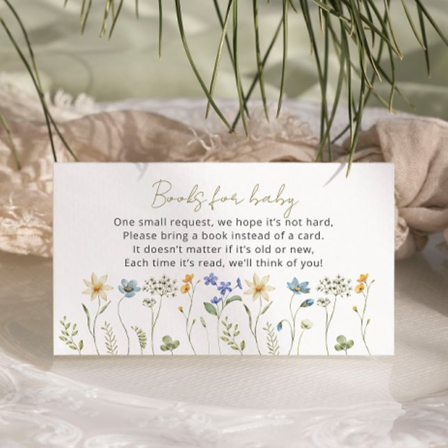 Neutrale Babyduschbücher für Wildblumen Begleitkarte (Von Creator hochgeladen)
