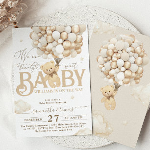 Neutrale Babydusche für Bärenthäuser Einladung