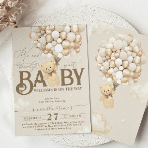 Neutrale Babydusche für Bärenthäuser Einladung