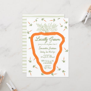 Neutrale Babydusche für Bauern in lokalen Anbaugeb Einladung