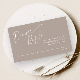 Neutrale Babydusche für Drehbuch-Windeln Begleitkarte