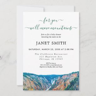 Neutrale Babydusche für Rustikale Einladung