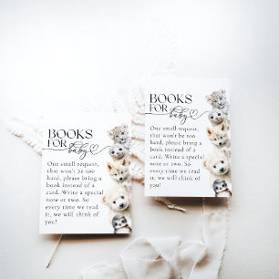 Neutrale Babydusche für Wintertiere Begleitkarte