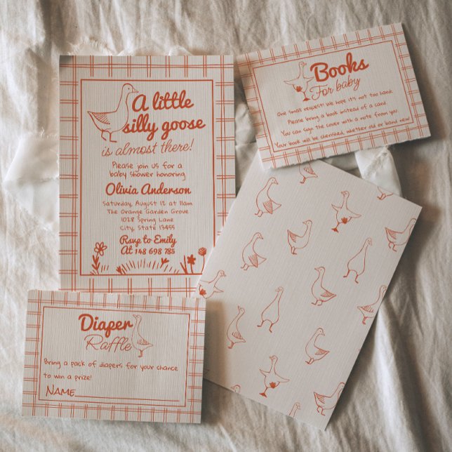 Neutrale Babydusche mit alberner Gänsehaut Einladung (Von Creator hochgeladen)