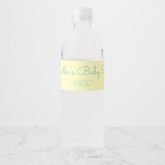 Neutrale Babydusche Wasserflaschenetikett