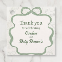 Neutrale Babyparty, Babyparty, Salbeigrüner Bogen