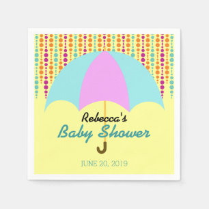 Neutrale Babyparty des Geschlechtes mit Serviette