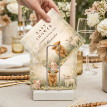 Neutrale Babyparty Farmfreunde