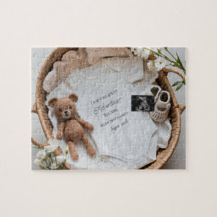 Neutrale Babyparty Schwangerschaftsankündigung Puzzle
