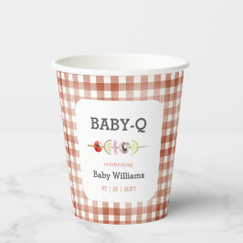Neutrale BabyQ GRILLEN Baby Shower Pappbecher