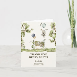 Neutrale Bärendusche Danke Karte