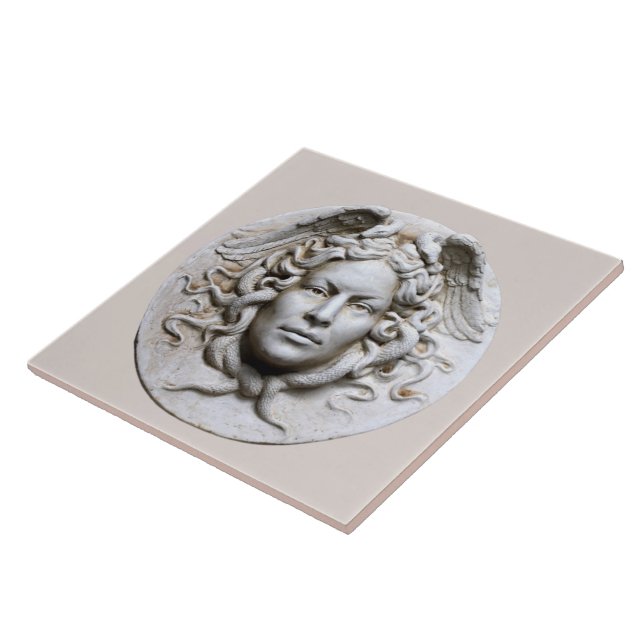 Neutrale beige Marmormor Medusa Wall Tile Fliese (Seite)