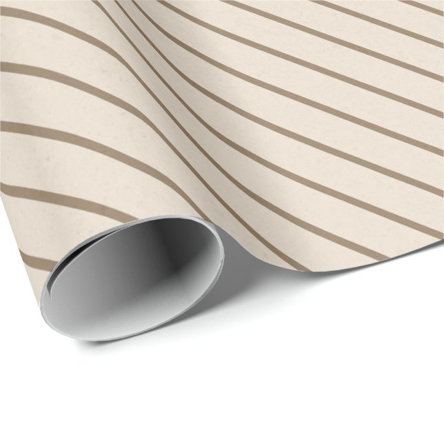 Neutrale Beige und Taupe-Diagonal-Geschenkwrap Geschenkpapier (Rolleneckpunkt)