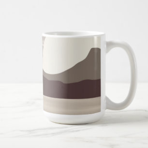 Neutrale Bergseenlandschaft- Kaffeetasse