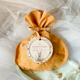 Neutrale Bläschen Minimal Babydusche Geschenkanhänger