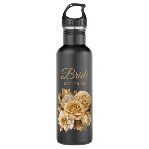 Neutrale Blume Edelstahlflasche