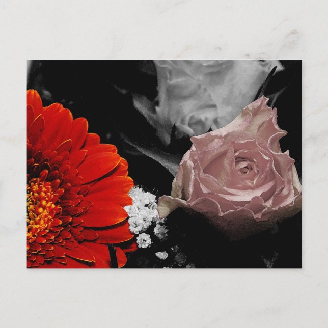 Neutrale Blumenkarte Postkarte (Vorderseite)