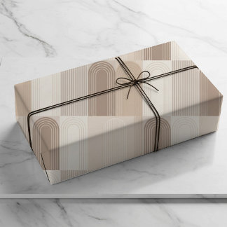 Neutrale Bogenmotive Geschenkpapier